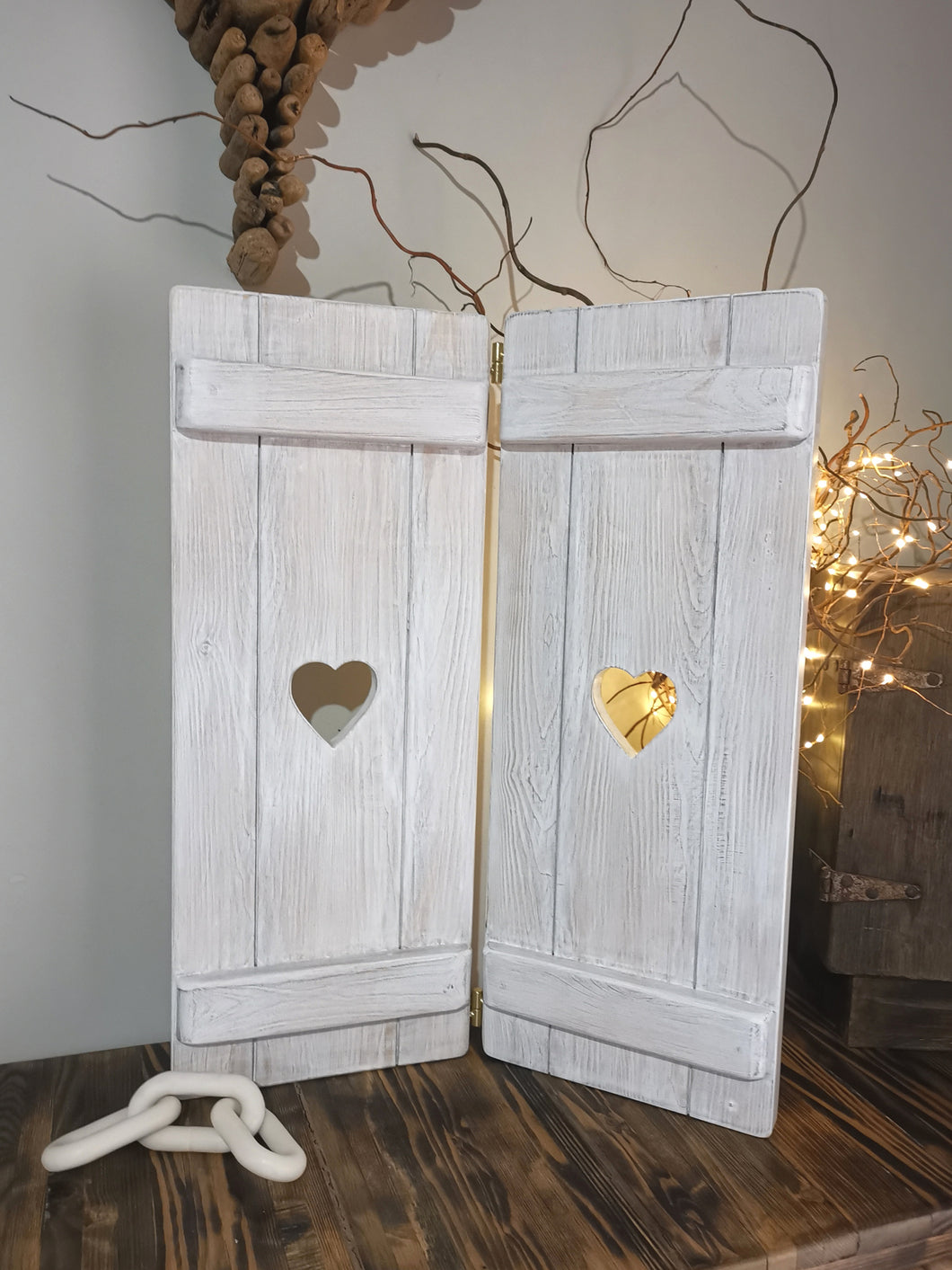 Joined Wooden Shutter Panels - 60 cm height