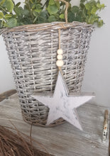 Load image into Gallery viewer, Wooden Hanging Star - Smoked Pearl/grey
