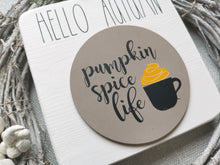 Load image into Gallery viewer, Wooden Hello Autumn Autumn Sign
