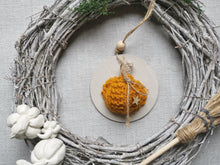 Load image into Gallery viewer, Hanging Pumpkin decoration -Autumn shades
